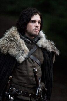Kit Harrington playing as Jon Snow.